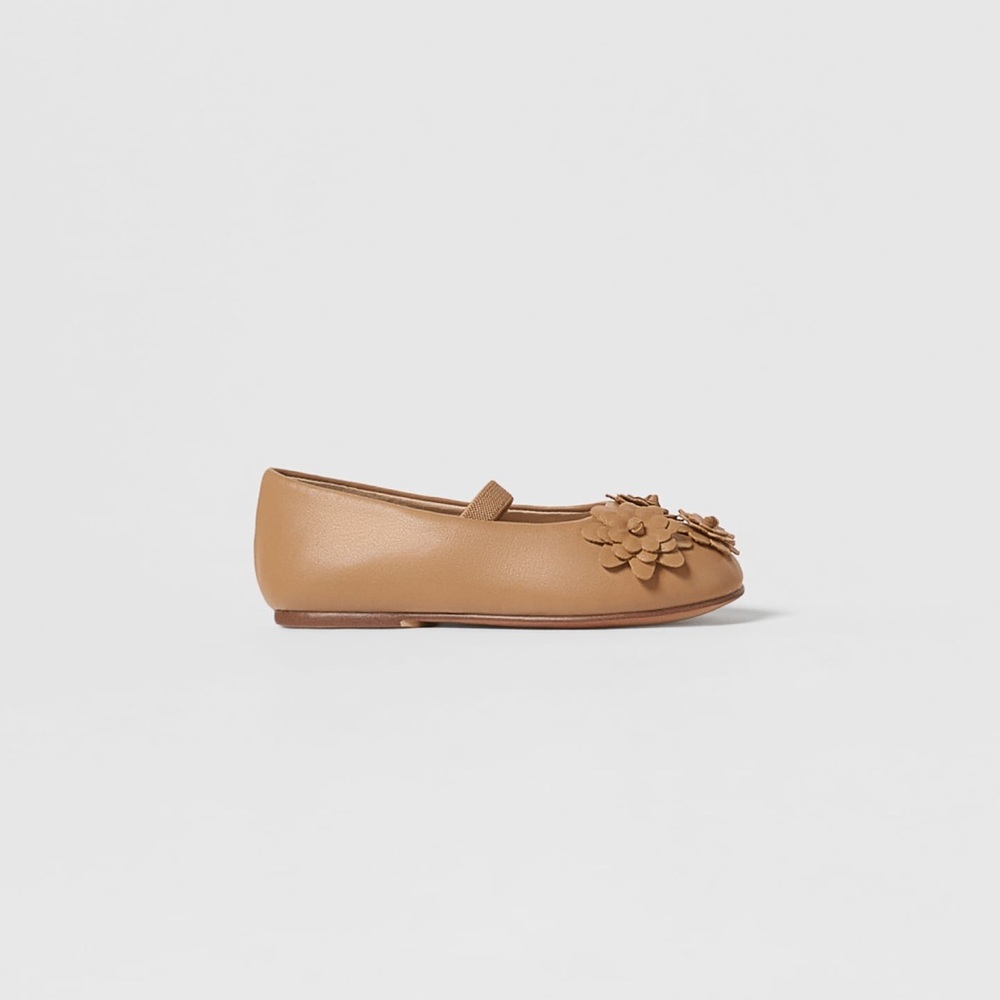 NWT Zara Toddler Girl Floral Ballet Flats